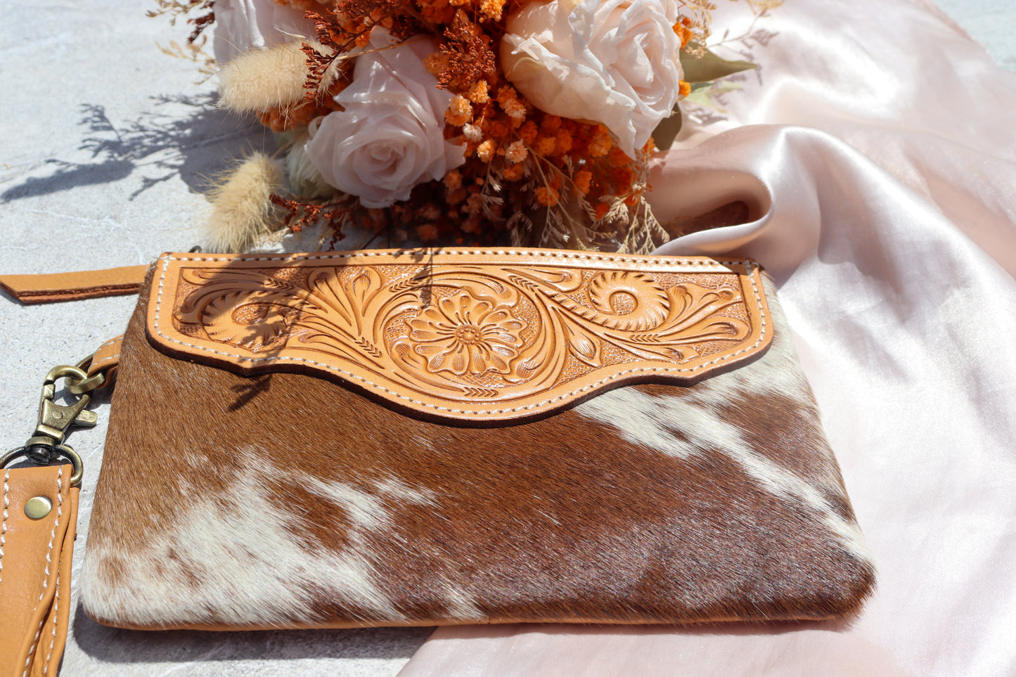 Kenzie - Small Cowhide Clutch