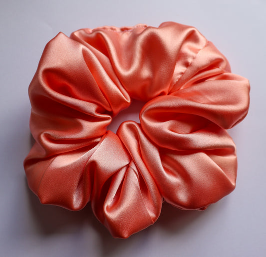 Peachy - Satin Scrunchie